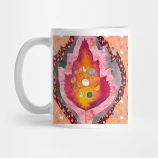 Abstract Autumn Leaf Mug